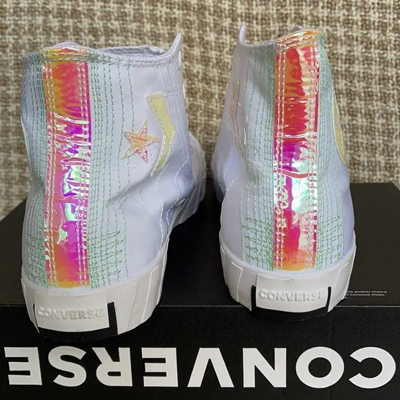 Converse Untitled Hi White/White/Iridescent MEN`S - Picture 13 of 16